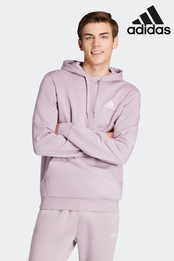 adidas Purple Sportswear Essentials Feel Cozy Fleece Hoodie (N34052) | £38