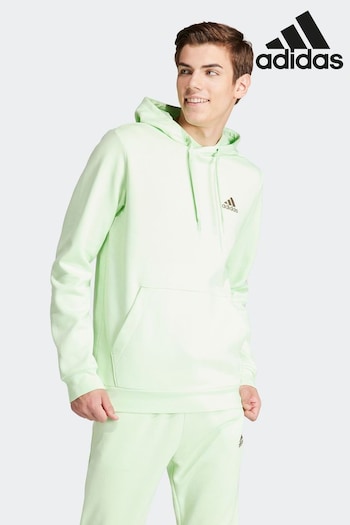 adidas Lime the Sportswear Essentials Feel Cozy Fleece Hoodie (N34087) | £38