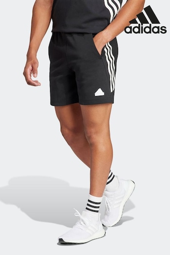 adidas Black Sportswear Future Icons 3-Stripes Shorts (N34180) | £35