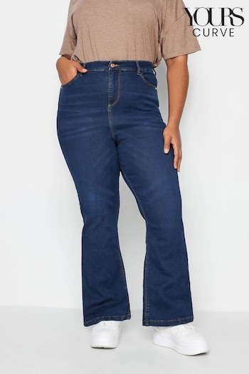 Yours Curve Blue Bootcut Stretch ISLA swing Jeans (N34199) | £29
