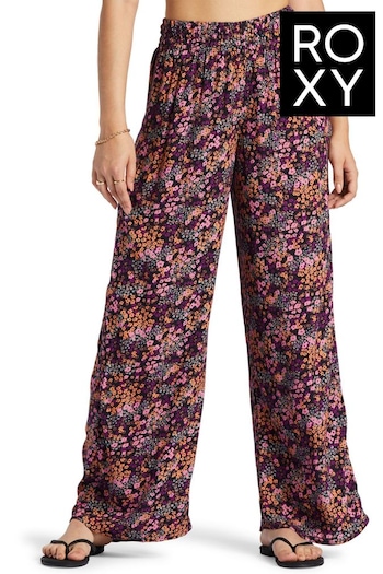 Roxy Forever and a Day Floral Printed Black Trousers (N34222) | £60