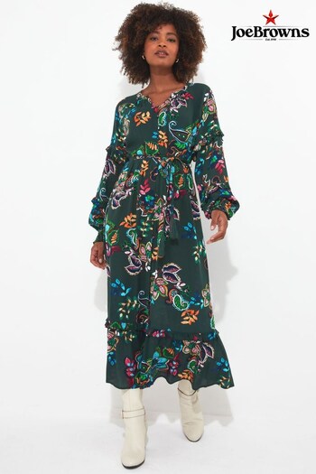 Joe Browns Green Fabulous Floral Dress (N34322) | £70