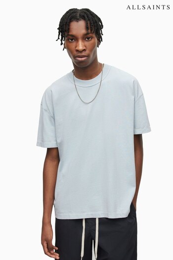 AllSaints Blue Isac Short Sleeve Crew T-Shirt (N34494) | £55