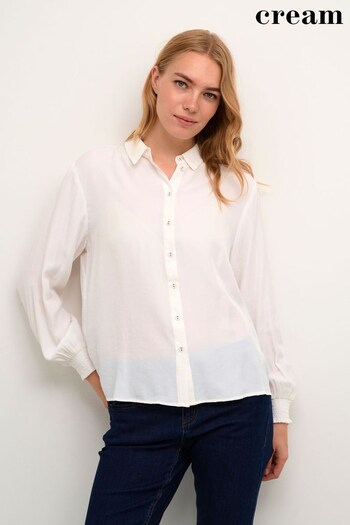 Cream Nola Loose Sleeve Button White Shirt (N34509) | £80