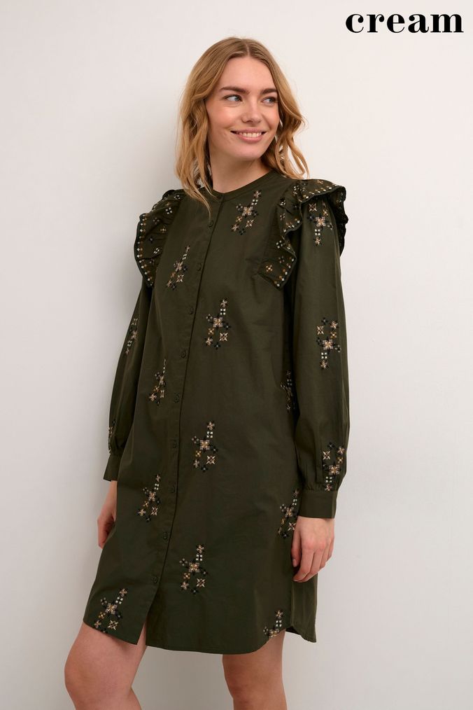 Cream shirt hotsell dress uk