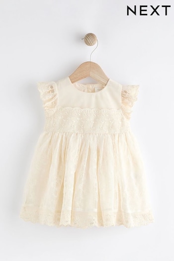 Ivory Occasion Join Dress (0mths-2yrs) (N34578) | £26 - £28