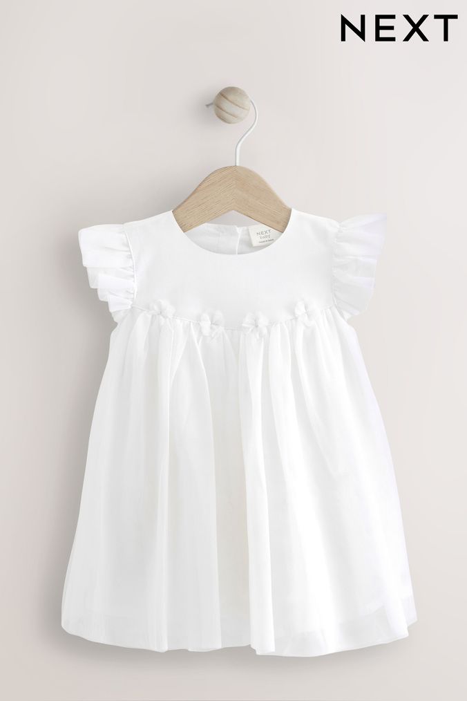 Baby white dress uk top