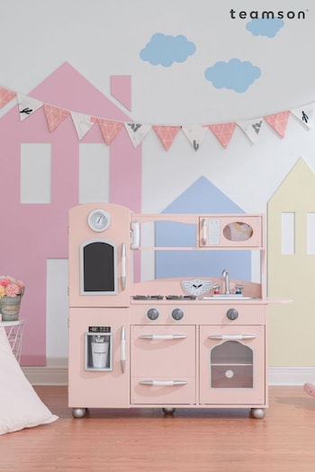 Teamson Home Pink Westchester Interactive Wooden Play Kitchen (N34864) | £200