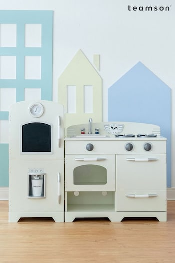 Teamson Home White Fairfield Interactive Wooden Play Kitchen Set (N34885) | £200