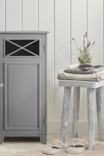 Teamson Home Grey Dawson Wooden Bathroom Storage Floor Cabinet Unit (N34922) | £55
