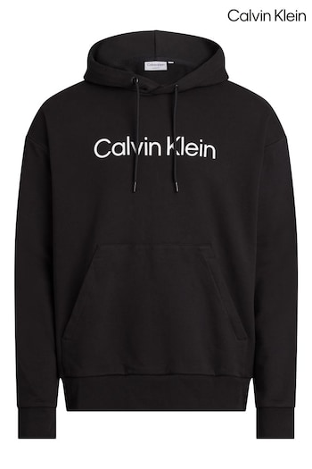 Calvin embroidered-logo Klein Hero Logo Comfort Black Hoodie (N34977) | £120
