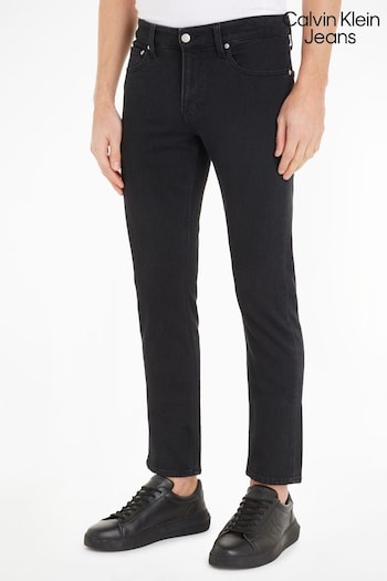 Calvin Mic Klein Jeans Slim Fit Black Jeans (N35015) | £90