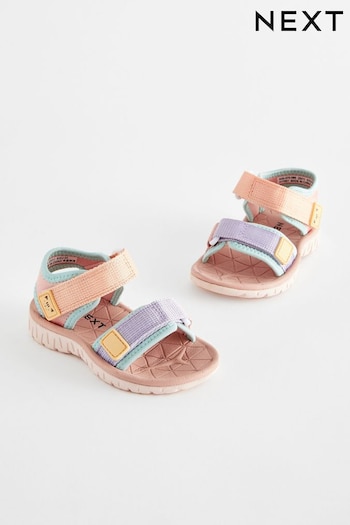 Multi Pastel Trekker Sandals (N35070) | £16 - £18