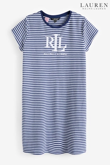 Lauren Ralph Lauren Blue Stripe Nightie (N35105) | £89