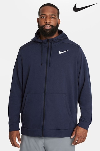 Nike Navy Dri-FIT Zip Through Training Hoodie (N35185) | £65