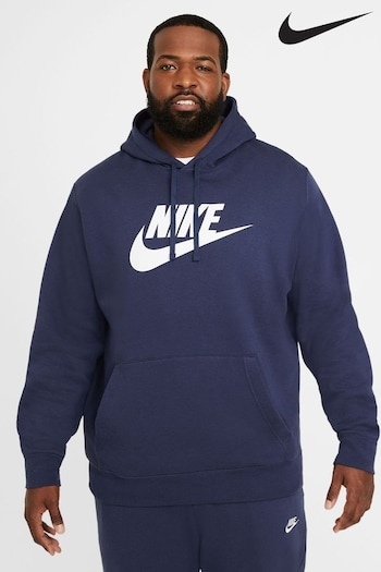 Nike Noise Blue Club Fleece Graphic Pullover Hoodie (N35208) | £65