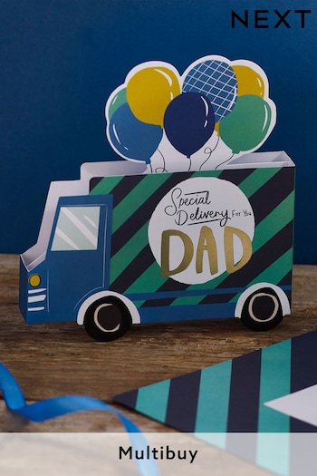 Blue Pop Up Truck Dad Birthday Card (N35231) | £3.50