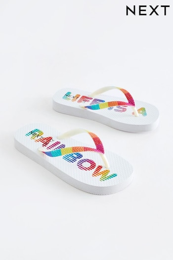 White Rainbow Flip Flops (N35251) | £8 - £11