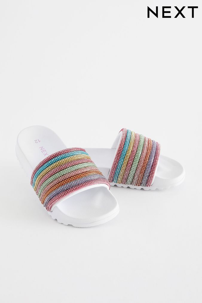 Girls glitter sliders top