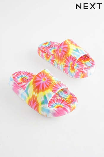 Multicolour Tie-Dye Chunky Sliders (N35282) | £13 - £16