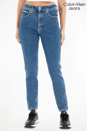 Calvin Klein Jeans Blue High Rise Skinny Jeans (N35300) | £90