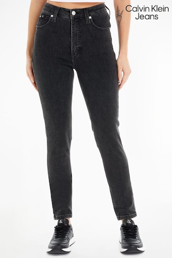 Calvin Klein Jeans High Rise Skinny Black Jeans (N35301) | £90