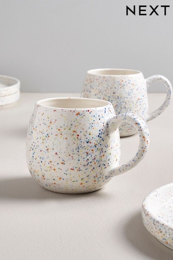Set of 2 Multi Speckle Speckle Mugs (N35353) | £14