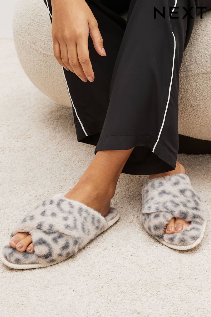 Animal print slides mules on sale