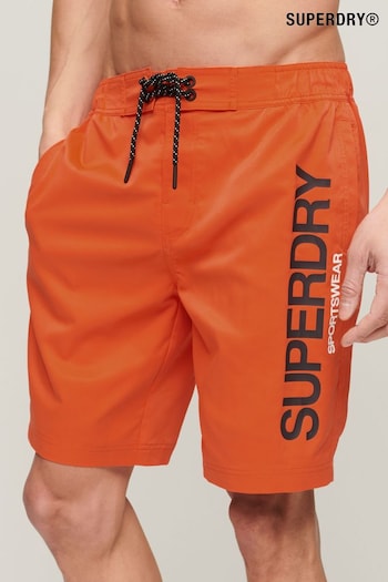 Superdry Orange Sportswear Board Shorts (N35392) | £40