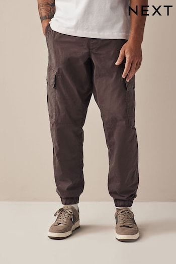 Purple Regular Tapered Stretch Utility Cargo Trousers (N35531) | £36