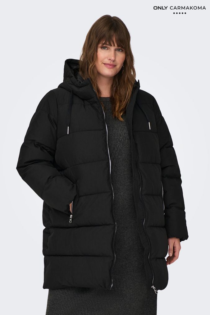 Only quilted longline deals padded jacket