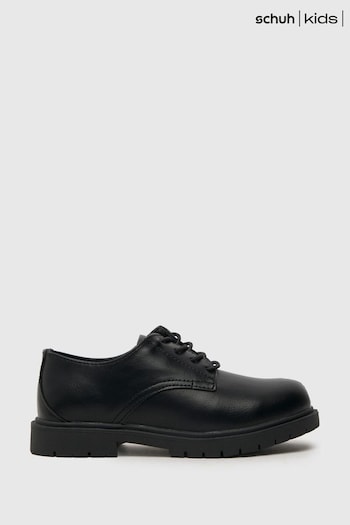 Schuh Ladder Derby Junior Black Shoes (N35684) | £28