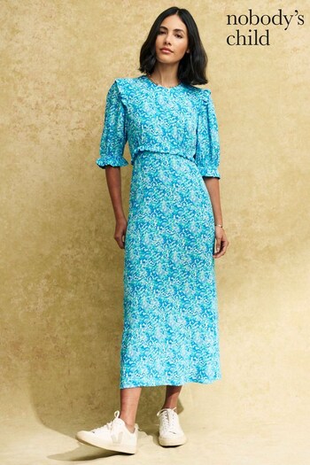 Nobodys Child Blue Felicia Midi Dress (N35742) | £27