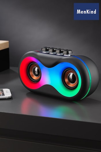 MenKind Black Retro Light Up Wireless Speaker (N35943) | £30