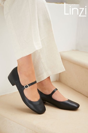 Linzi Black Carley Mary Jane Block Heels (N35989) | £32