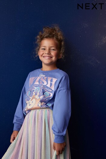 Light Blue Disney Wish Asha Long Sleeve T-Shirt (3-16yrs) (N36028) | £15 - £19