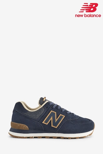 New Balance Blue Mens 574 Trainers (N36088) | £95