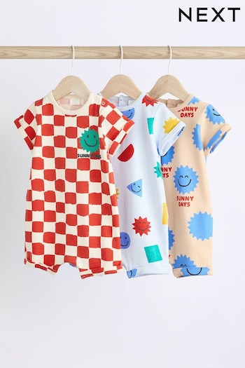 Bright Character Baby Jersey Rompers 3 Pack (N36252) | £16 - £20