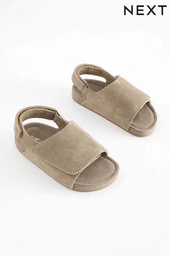 Stone Touch Fastening Suede Sandals Cool (N36267) | £17 - £21