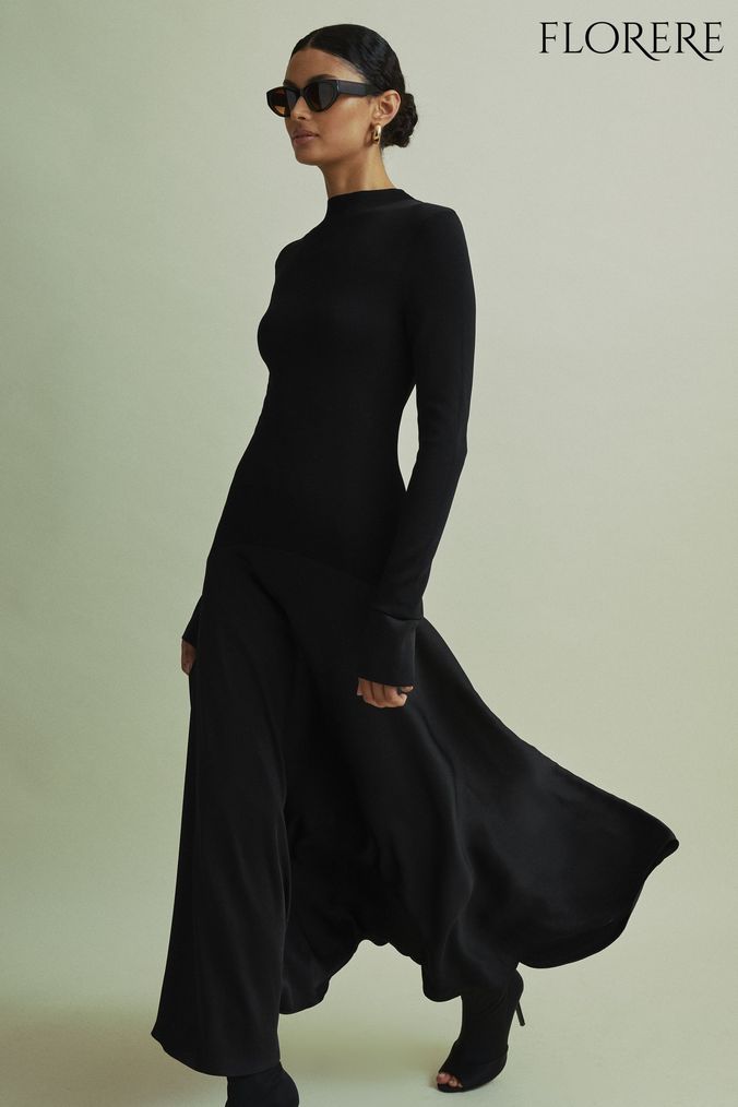 Long sleeve maxi dress work sale