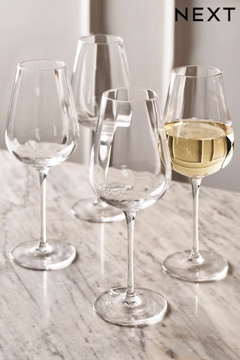Set of 4 Clear Kya Wine Glasses (N36642) | £32