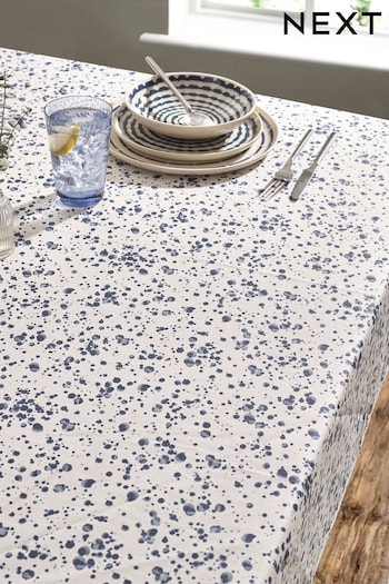Blue Salcombe Spot Wipe Clean Table Cloth (N36806) | £24 - £28