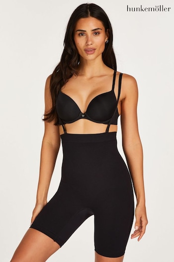 Hunkemoller Seamless Enhancing High Waist Thigh Slimming Black Bodysuit (N37023) | £30