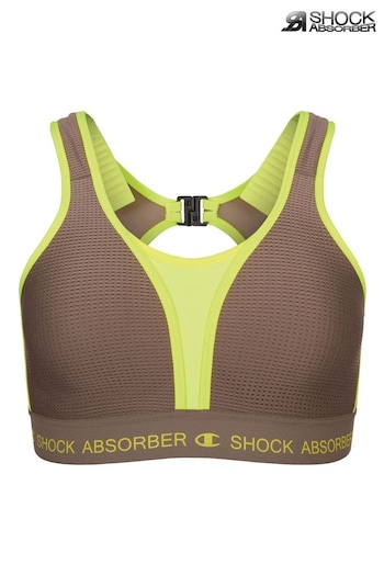 Shock Absorber Brown Ultimate Run Padded Sports Bra (N37039) | £52