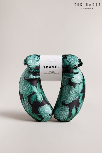 Ted Baker Ritaay Printed Travel Black Pillow Set (N37118) | £55