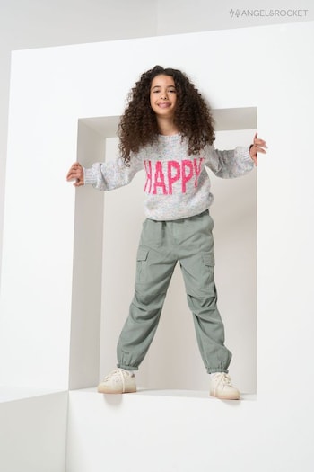 Angel & Rocket Green Carrie Parachutte Cargo Trousers pant (N37156) | £28 - £32