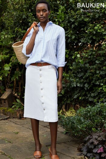 Baukjen Lou Organic White Skirt (N37218) | £99