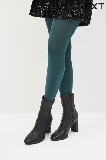 Green 60 Denier Footless Opaque Tights 1 Pack (N37259) | £6