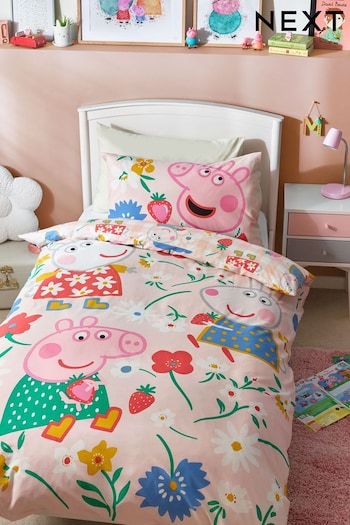Pink Peppa Pig Duvet Cover and Pillowcase Set (N37296) | £23 - £27