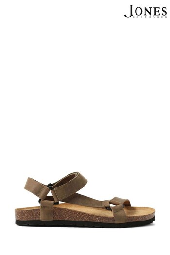 Jones Bootmaker Leather Strappy Brown neutro Sandals (N37324) | £69
